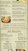 Wild Florida Airboats Gator Park menu