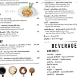 Andalay Beach Cafe’ อันดาเลย์ บีชบาร์​ แอนด์ คาเฟ่ menu