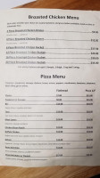 Pj's Pub Hall menu