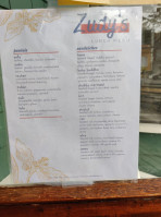 Zudy's Cafe menu