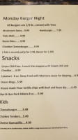 Sunnyside Grill menu