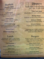 Monderosa And Grill menu