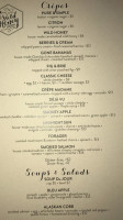 Wild Honey Bistro menu