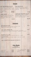 The Barn Restaurant menu