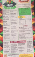 Jalapenos Mexican Cuisine menu