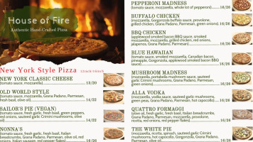 House Of Fire Pizza food