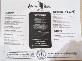 Chicken Shack menu