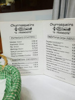 Churrasqueira O Frangote menu