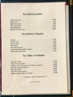 Couscous Des Batignolles menu