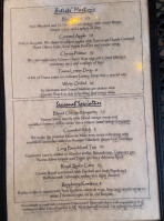 Starving Artists Bistro menu