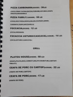 Pizza House menu