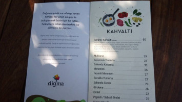 Digma Botanik menu