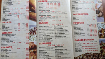 Randy's Pizza menu