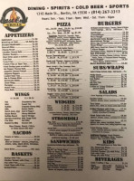 East End Grille menu