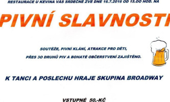 Ukevina Postřelmov menu