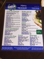 The Greek Grill menu