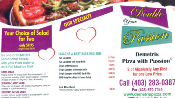 Demetris Pizza food