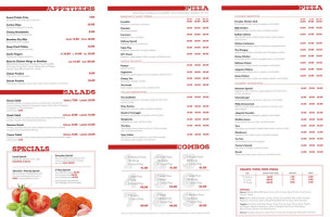 Ramona's Pizza Social Hall menu