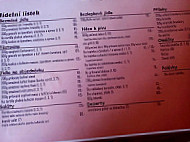 Restaurace Omega menu