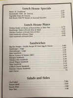 The Lunch House menu