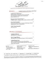 The Bistro At Labelle Winery Amherst menu