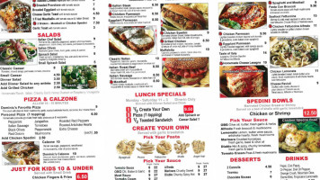 Dominic's Casual Italian Express menu