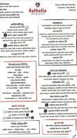 Valhalla Brewing Co menu