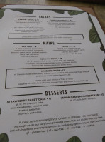 Envie A Vegan Kitchen Ltd menu