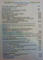 Mill Creek Cafe menu