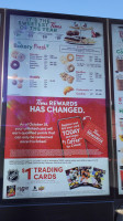 Tim Hortons menu