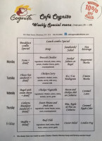 Café Cognito menu