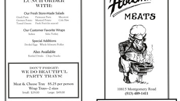 Holzman Meats menu