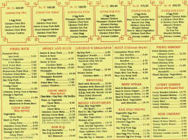 George's China Kitchen menu