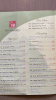 Zen Garden menu