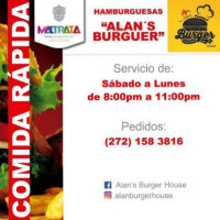 Alan’s Burger food