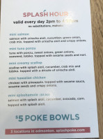 Splash Poke menu