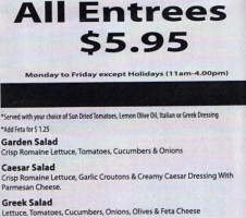 Egg Sunrise Grill menu