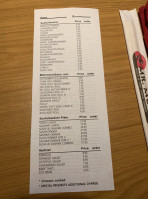 Mr Mee's Sushi Fine Asian Dining menu