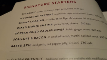 The Keg Steakhouse menu