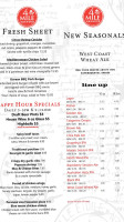 Four Mile Brew Pub menu