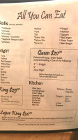 Sapporo Restaurant menu