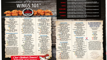 Wild Wing menu