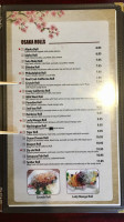 Osaka Sushi menu