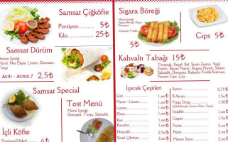 Keşap Samsat Çiğköftecisi menu