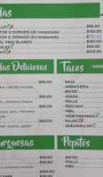 El Nene menu