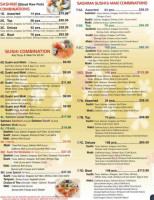 Sushi Hut menu