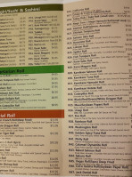 Sushi California Japanese Restaurant menu