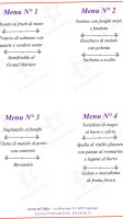 Grotto del Tiglio menu