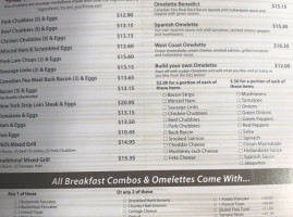 Phil's Restaurants menu