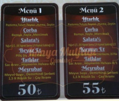 Kafem Akyokuş Park menu